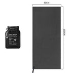 Black 50x100cm Portable Quick Dry Sports Towel - Ultra-Light Microfiber Cooling Towel with Waterproof Pouch, Fast Drying Sweat Absorbent Travel Gym Towel for Outdoor Fitness and Swimming