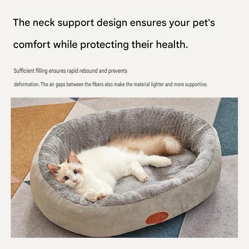 Winter Pet Care Bundle -  S Size 32*20cm Green Quilted Dog Vest with Leash Ring and  S Size 40*50cm Grey Oval Arctic Fleece Bed - Warm Cotton Outerwear, Plush Sleep Nest for Small Dogs and Cats