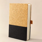 Black Eco-Friendly Cork A5 Notebook Gift Set with Matching Pen Business Journal Office Meeting Writing Gift