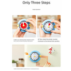 Macaron Pastel Dual-Tip Highlighter & Magnetic Mechanical Timer(Yellow) Set - Visual Time Management for Study, Cooking & Productivity