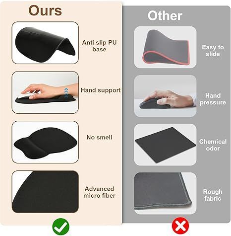 Gradient Blue silicone wrist rest with 20-in-1 electronics cleaning kit - portable multi-functional brush set, ergonomic mouse pad, suitable for office and travel.
