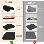 Gradient Light Blue silicone wrist rest with 20-in-1 electronics cleaning kit - portable multi-functional brush set, ergonomic mouse pad, suitable for office and travel.