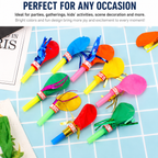 20 Piece Party Whistle and Blowout Set - 10 Whistle Balloons and 10 Party Blowers, Colourful Noise Makers for Birthdays, Celebrations and Party Bags