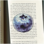 2PCS Cute Blueberries Acrylic Bookmarks Fruit Transparent Reading Bookmarks Aesthetic Page Markers for Book Lovers Students Teachers Reading Gifts