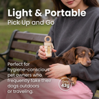 Blue Pet Poop Bag Dispenser with 4 Waste Bag Rolls Portable Dog Waste Bag Holder Clip-On Leash Dispenser Twist Lock Refillable Pet Waste Bag Carrier for Dog Walking Travel Outdoor Accessories