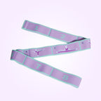 8 Grid Yoga Stretching Strap and 40LB Resistance Band Set for Pilates Workout Adjustable Stretch Band with Numbered Positions Glute Training Exercise Band Fitness Equipment for Yoga Dance Flexibility Training