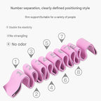 8 Grid Yoga Stretching Strap and 20LB Resistance Band Set for Pilates Workout Adjustable Stretch Band with Numbered Positions Glute Training Exercise Band Fitness Equipment for Yoga Dance Flexibility Training