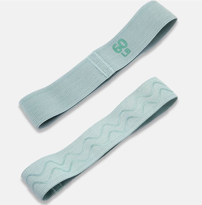 40LB + 60LB Booty Resistance Band Set Fabric Glute Bands for Women Hip Training Pilates Yoga Home Workout Lower Body Strength Exercise