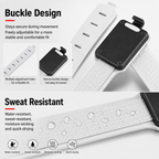 2 Pack Rechargeable Running Lights - USB-C Charging, 3 Lighting Modes, Adjustable Wrist, Ankle and Backpack Safety Lights for Night Running and Cycling