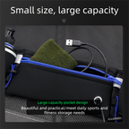Black Running Waist Pack Sports Belt with Water Bottle Holder Adjustable Phone Waist Bag Reflective Lightweight Fanny Pack for Marathon Running Hiking Cycling Walking Fitness and Outdoor Activities