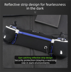 Blue Running Waist Pack Sports Belt with Water Bottle Holder Adjustable Phone Waist Bag Reflective Lightweight Fanny Pack for Marathon Running Hiking Cycling Walking Fitness and Outdoor Activities