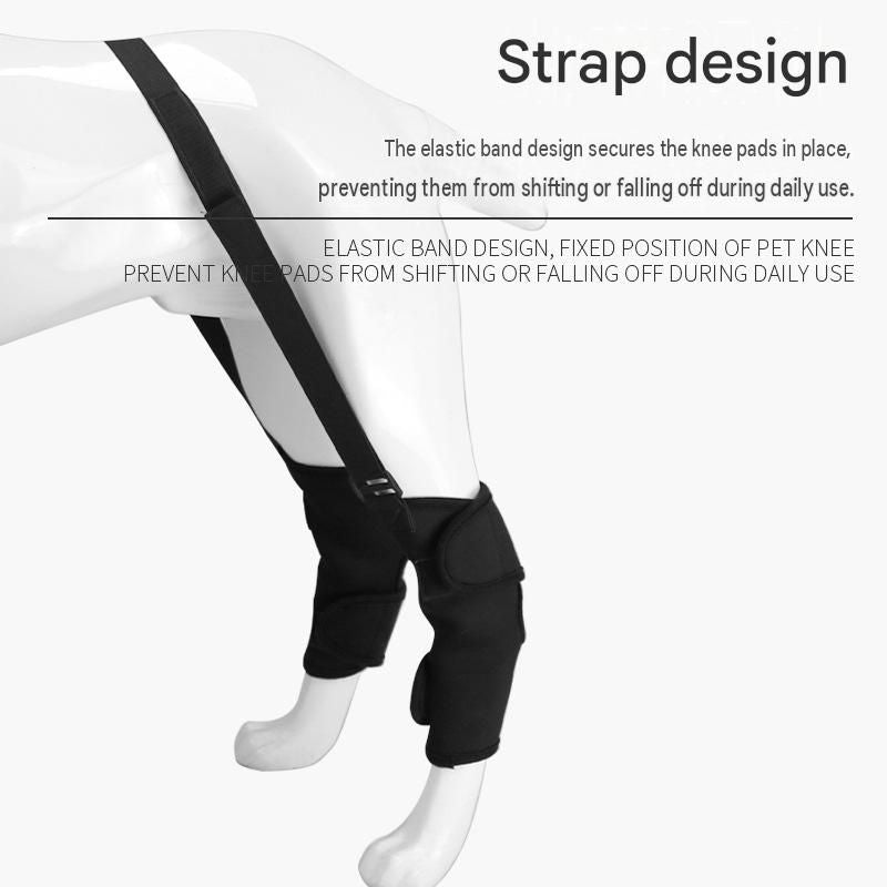 S Size Adjustable Dog Knee Brace set - Include front and hind legs Soft Neoprene Leg Support Sleeve with Elastic Straps, Anti-Lick Recovery Aid for Pets