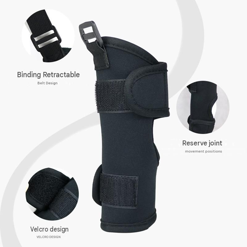 S Size Adjustable Dog Knee Brace set - Include front and hind legs Soft Neoprene Leg Support Sleeve with Elastic Straps, Anti-Lick Recovery Aid for Pets