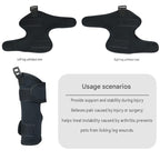 M Size Adjustable Dog Knee Brace set - Include front and hind legs Soft Neoprene Leg Support Sleeve with Elastic Straps, Anti-Lick Recovery Aid for Pets