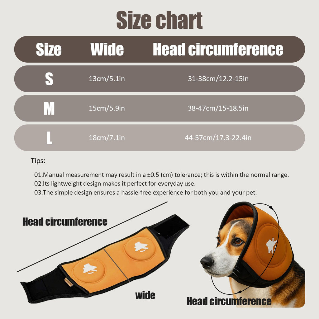 Blue M Size Dog Anxiety Relief Set - Breathable Mesh Calming Vest and Noise Reducing Earmuffs for Dogs, Thunderstorm and Fireworks Stress Support
