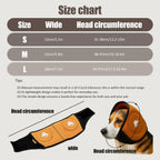 Blue M Size Dog Anxiety Relief Set - Breathable Mesh Calming Vest and Noise Reducing Earmuffs for Dogs, Thunderstorm and Fireworks Stress Support