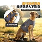 Blue M Size Dog Anxiety Relief Set - Breathable Mesh Calming Vest and Noise Reducing Earmuffs for Dogs, Thunderstorm and Fireworks Stress Support