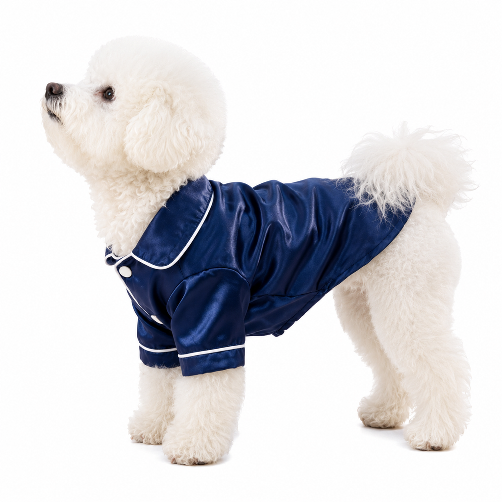 Blue Pet Pyjamas M Size- Lightweight Acrylic Dog and Cat Sleepwear, Compact Indoor Loungewear for Small Pets, Spring and Summer Pet Clothing