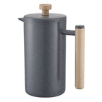 French Press Coffee Maker, 1 Liter Stainless Steel Coffee Press Tea Maker with Filter, Large Double Wall Insulated French Presses Cold Brew for Camping Travel Home Kitchen, Black