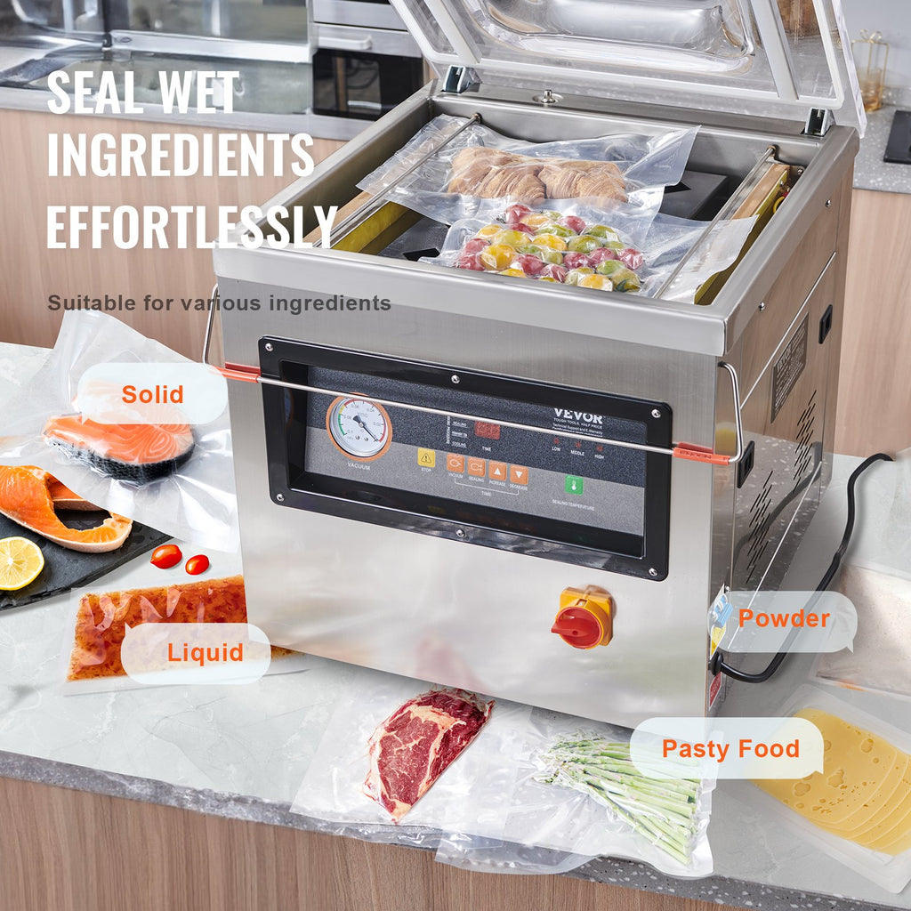 DZ-400/2F Automatic Vacuum Sealer Food Vacuum Sealing Packing Machine 220V
