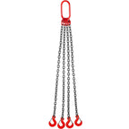 4 Legs Lifting Hook Chain Sling 2Mx8MM, 4T Lifting Chain Sling Legs Steel Factories Steel Powder Coating Lifting Chain High Temperature Resistance