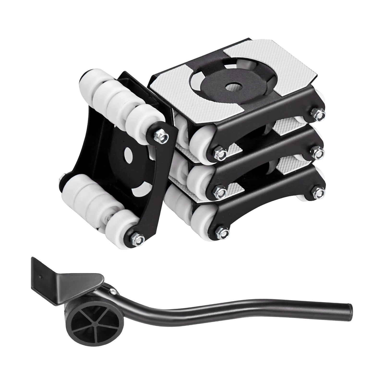 Furniture Dolly, 150 kg Load Capacity, Heavy Duty Furniture Movers with Wheels, Carbon Steel Panel, Dual-Row & Eight-Wheel Structure, Furniture Lift Slider Tool Set for Appliances, Sofa, Fridge