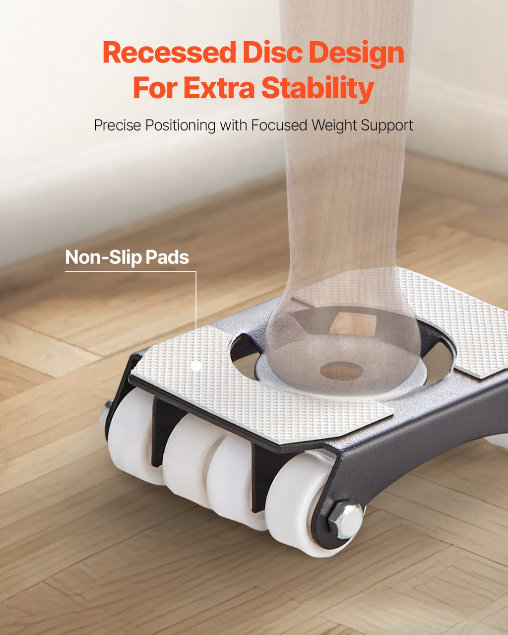 Furniture Dolly, 150 kg Load Capacity, Heavy Duty Furniture Movers with Wheels, Carbon Steel Panel, Dual-Row & Eight-Wheel Structure, Furniture Lift Slider Tool Set for Appliances, Sofa, Fridge