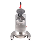 Ice Crushers Machine, 220lbs Per Hour Electric Snow Cone Maker with 4 Blades, 300W Electric Ice Crusher with Cover and Bowl for Home and Commercial Use, Silver
