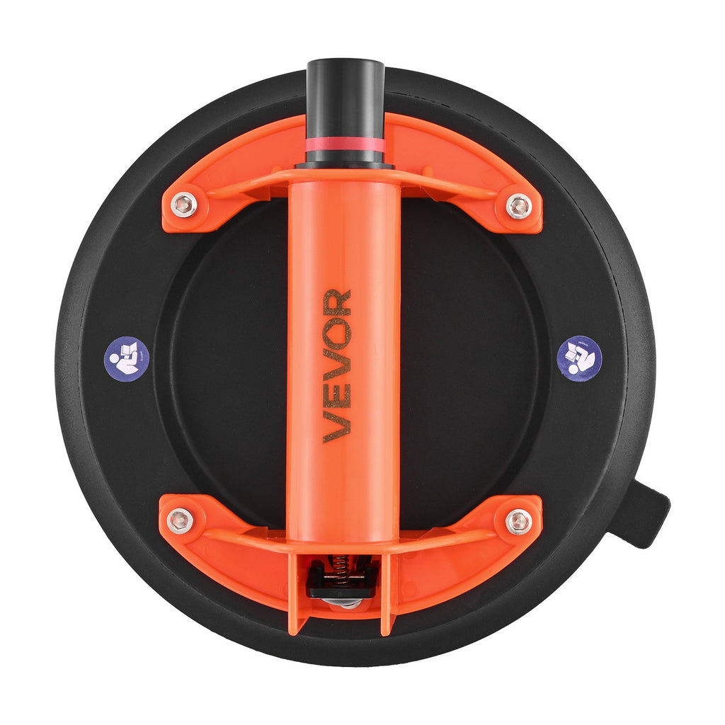 Vacuum Suction Cup, 203 mm Vacuum Glass Lifter with ABS Handle, 180 kg Max Lifting Capacity Tile Suction Cup Tool with Carrying Case for Lifting Large Tile, Granite, Drywall, Windows (1-Pack)