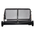 26.7 cm Tow Behind Lawn Sweeper, 26 cu.ft. Large Yard Sweeper, Adjustable Sweeping Height, Heavy Duty Leaf & Grass Collector with Dumping Rope, Pull Behind Sweepers for Debris Grass Clippings