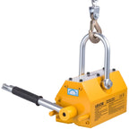 Permanent Magnetic Lifter, 1000 kg Pulling Capacity, Heavy Duty N42 Neodymium Lifting Magnet with Release Handle and Steel Hook, Used in Shop Crane and Hoist, for Lifting Plate Steel, Board