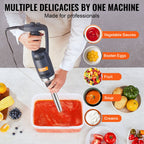 Commercial Immersion Blender, 350W Heavy Duty Hand Mixer, 12 inch Stepless Variable Speed Mixer with Stainless Steel Blade, Multi-Purpose Portable Mixer for Soup, Sauces, Mashed Potatoes, Cream