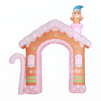 Jingle Jollys Christmas Inflatable Gingerbread Man Candy 3.2M Illuminated Decorations
