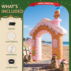 Jingle Jollys Christmas Inflatable Gingerbread Man Candy 3.2M Illuminated Decorations